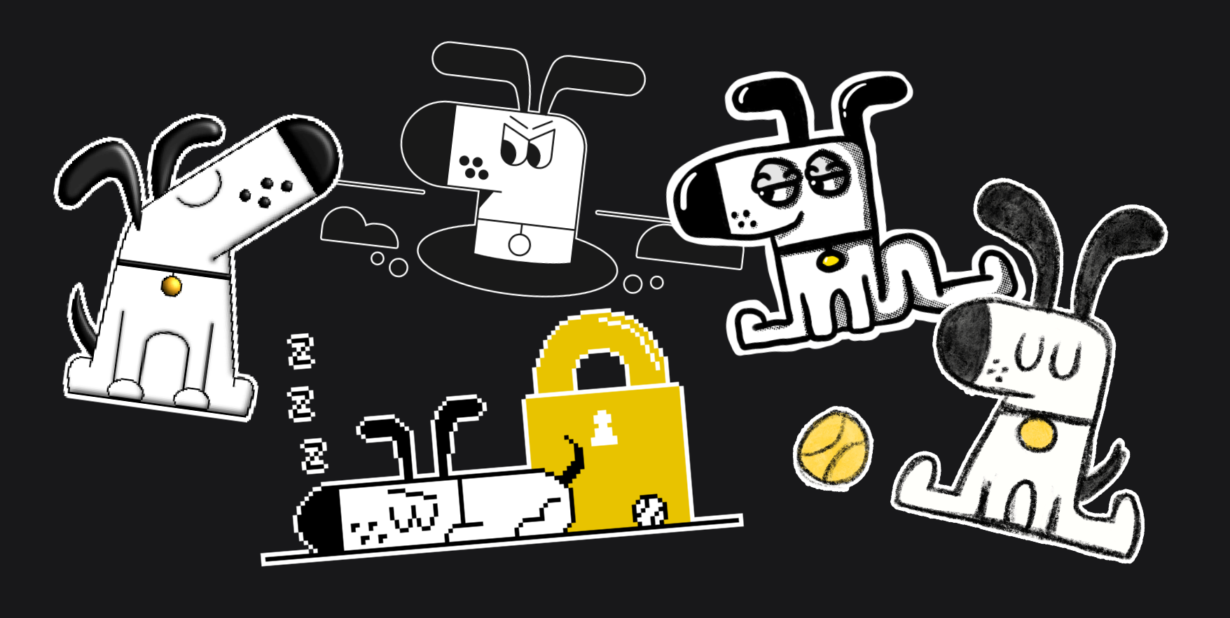 Community-created Doggo renditions