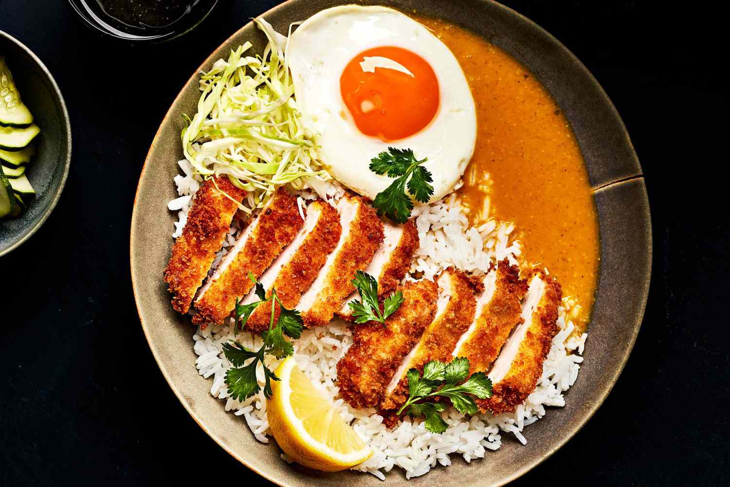 Katsu Curry with Fried Egg and Rice